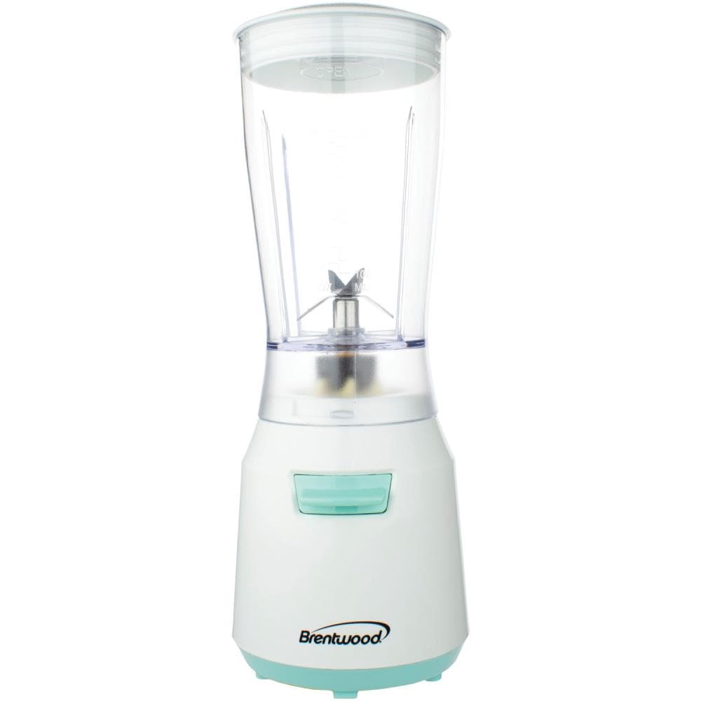 Brentwood Appliances 14-oz White, Blue 180-Watt Blender Stainless Steel | JB-191BL