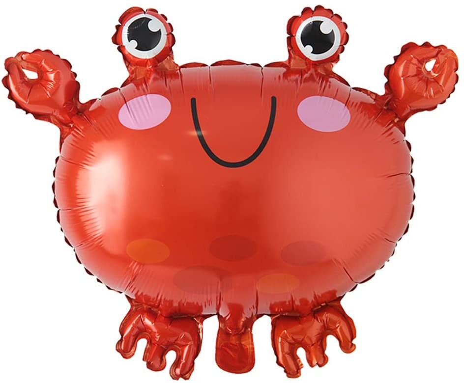 Crab Crawfish Red Jumbo Foil Approx 2 Ft Balloons Lobster Seafood Boil Party New Orleans Cajun Birthday
