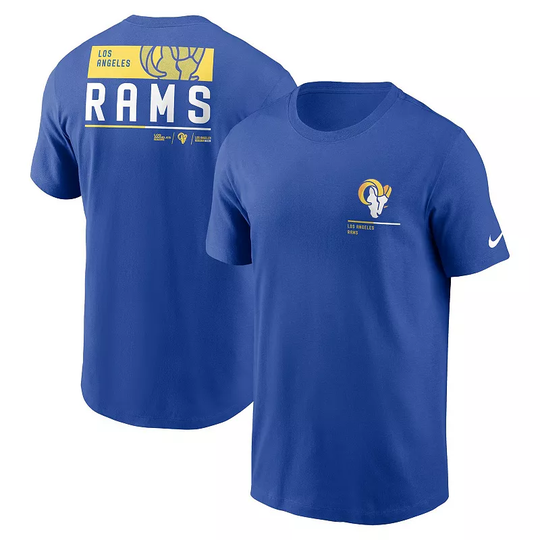 Men's Nike Royal Los Angeles Rams Team Incline T-Shirt, Size: 3XL, Blue