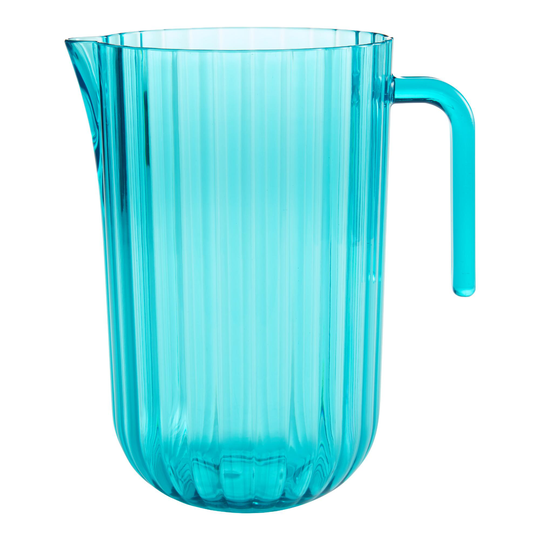 Turquoise Acrylic Cascade Pitcher: Blue by World Market