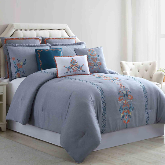 Amrapur Overseas Frida comforter set Multi Reversible King Comforter (Blend with Polyester Fill) | 38EBJQCF-FRD-KG