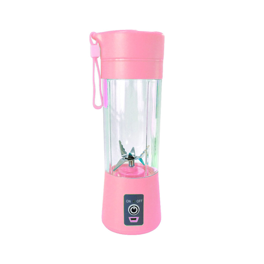 400ml Mini Portable USB Rechargeable Electric Juicer Mix Machine Fruit Blender - pink