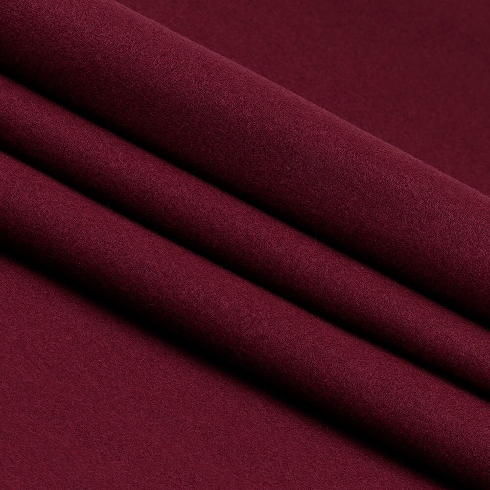 Premium Wool Blend Felt By The Yard // Burgundy 72 Wide X 1 Yd Long 3/64 Thick"
