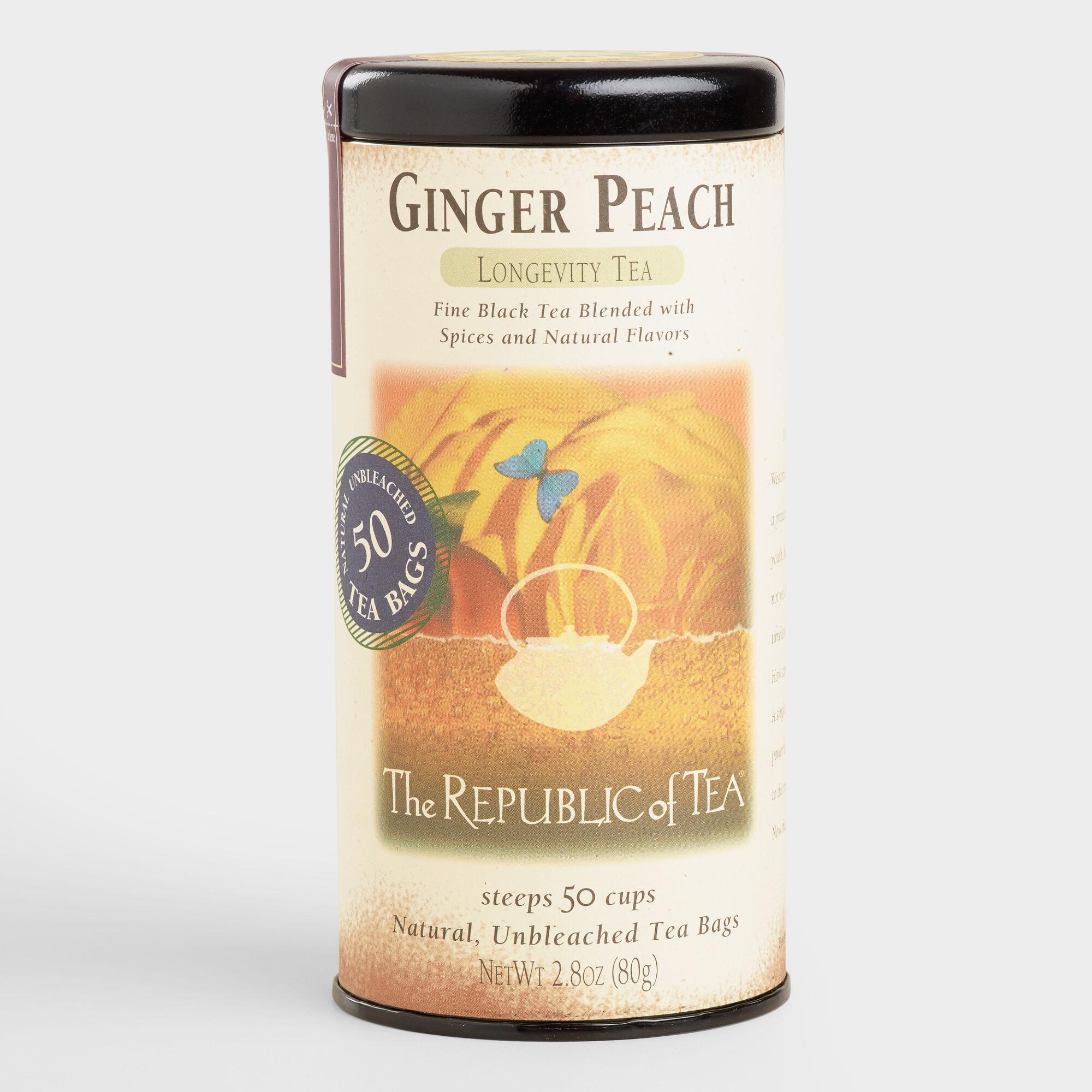 The Republic Of Tea Ginger Peach Black Tea 50 Count by World Market