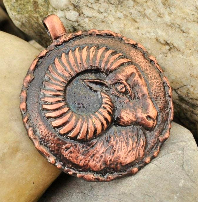 Aries Zodiac Necklace Astrological Sign Pendant Charm Gift Astrology Constellation Horoscope Jewelry Tin Jewellery Amulet Talisman