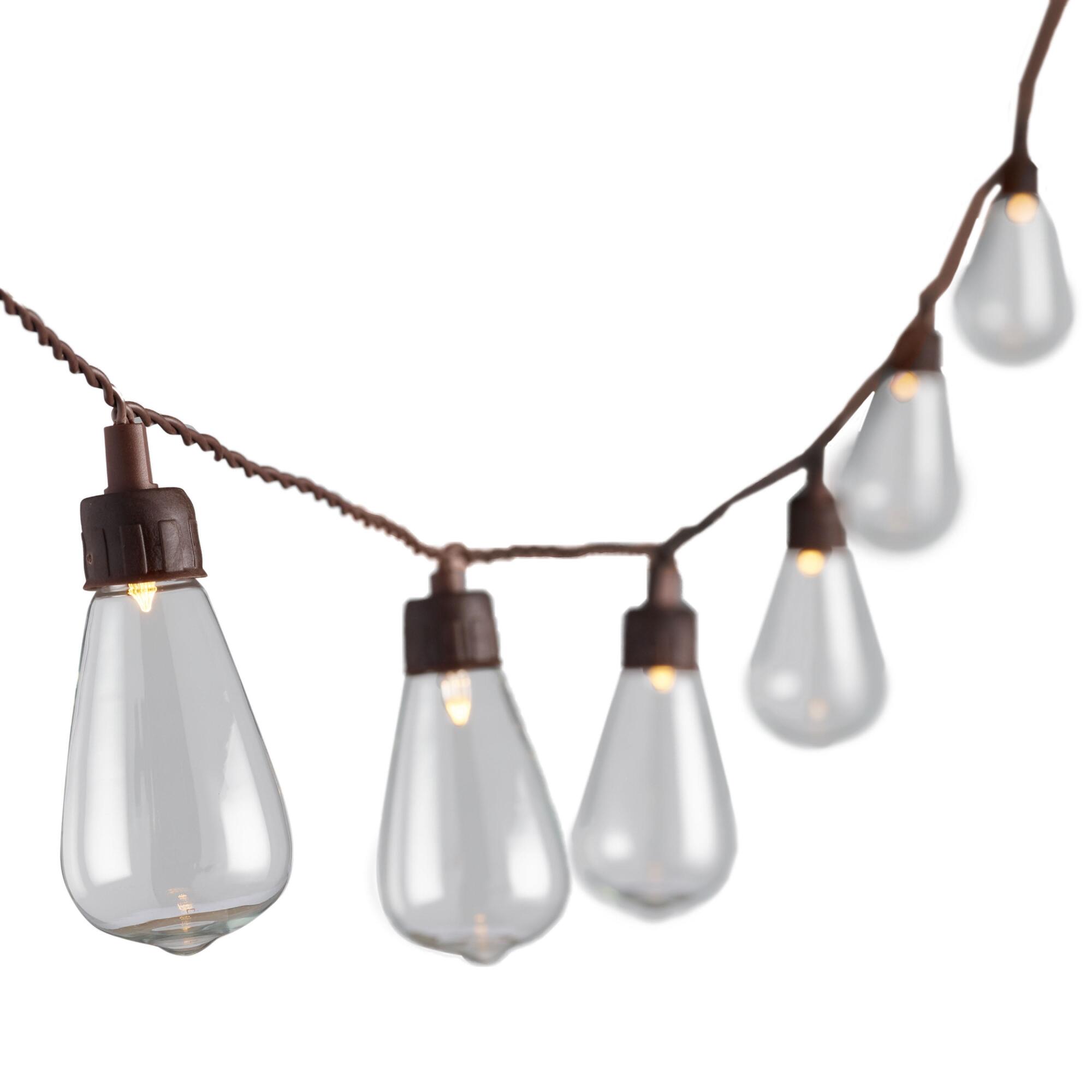 Edison Style Solar LED 30 Bulb String Lights by World Market