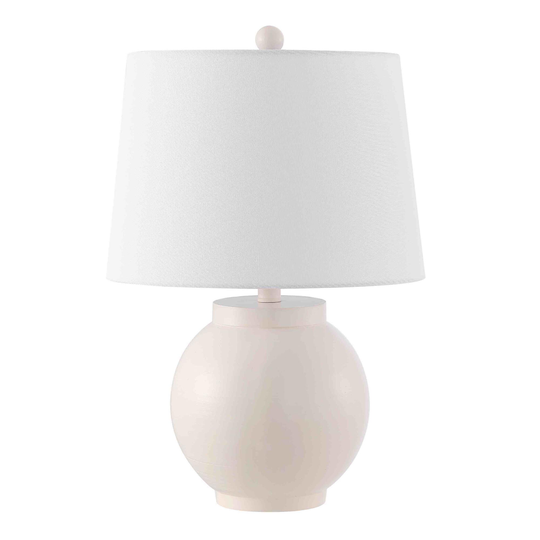 Round Cream Lemeni Table Lamp: Gold by World Market