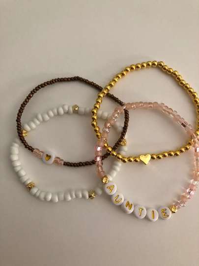 Aunt Bracelet | Auntie Bracelets Set Gift For Aunt To Be