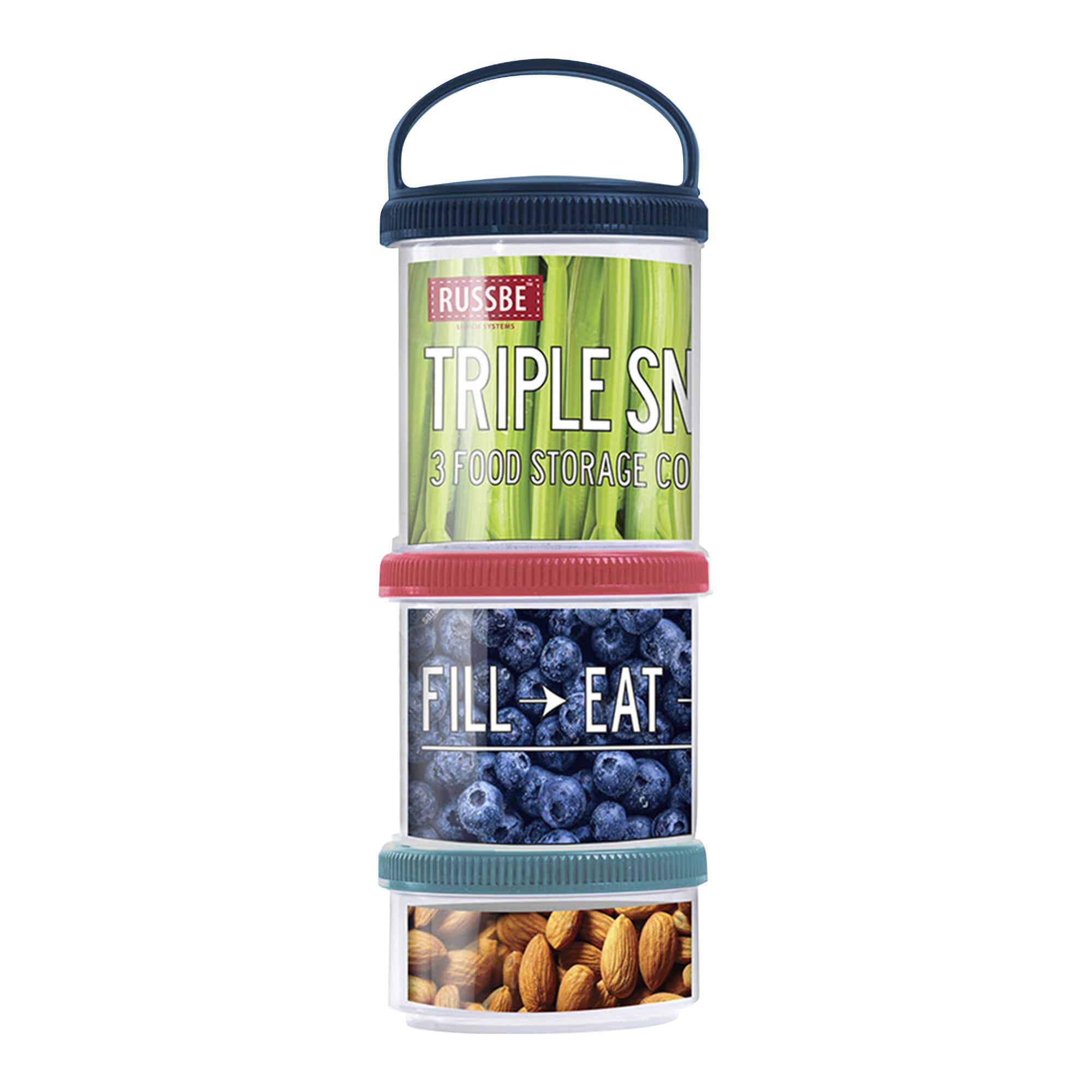 Russbe Triple Stack Bento Snack Container Set - Plastic by World Market