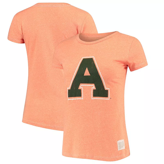 Women's Original Retro Brand Heathered Orange Colorado State Rams Tri-Blend T-Shirt, Size: Small