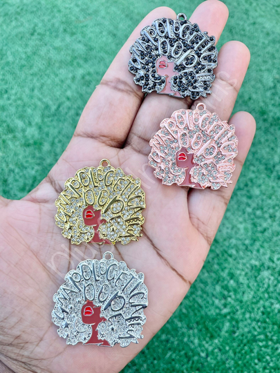 Unapologetically Dope Melanin Charm, Bling Rhinestone Diy, Silver Gold Black Rose Gold, Charms For Bracelets, Jewelry Supply