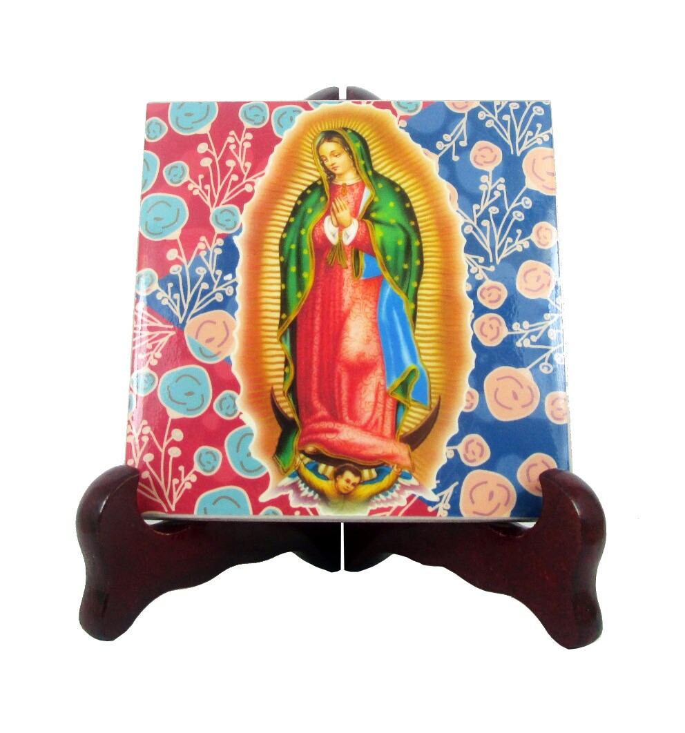 Religious Gifts - The Virgin Of Guadalupe Religious Icon On Ceramic Tile Holy Mary Mother Our Lady Holy