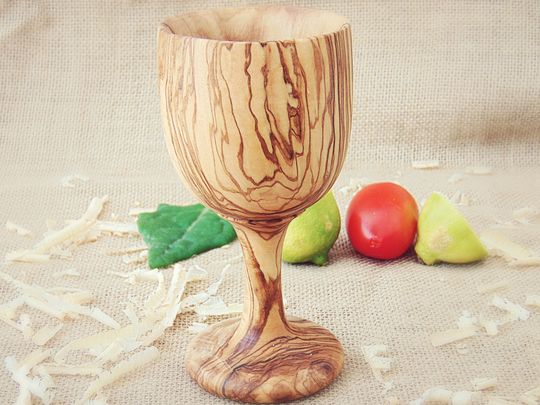 Classic Design Goblet Cup Mug, Wooden Communion