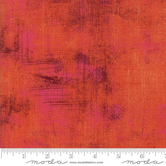 Grunge Basics - Cinnabar Orange Basicgrey By Moda Blender 100% Cotton 30150-311