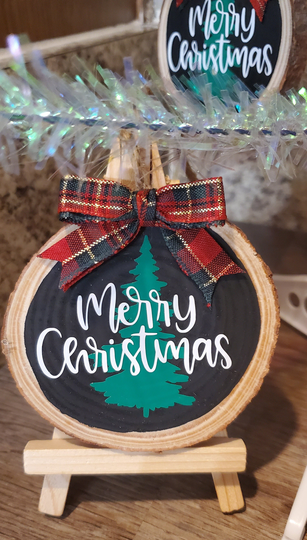 Christmas Ornaments, Wood Merry Christmas, Gift, Keepsake, Tree, Decorations, Rustic Ornament
