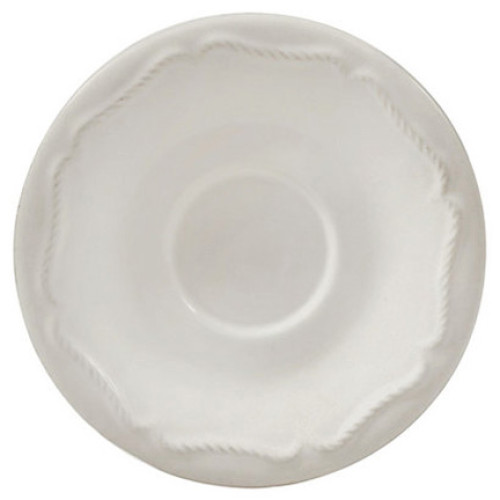 Juliska Berry Thread Whitewash Espresso Saucer 4.5"W