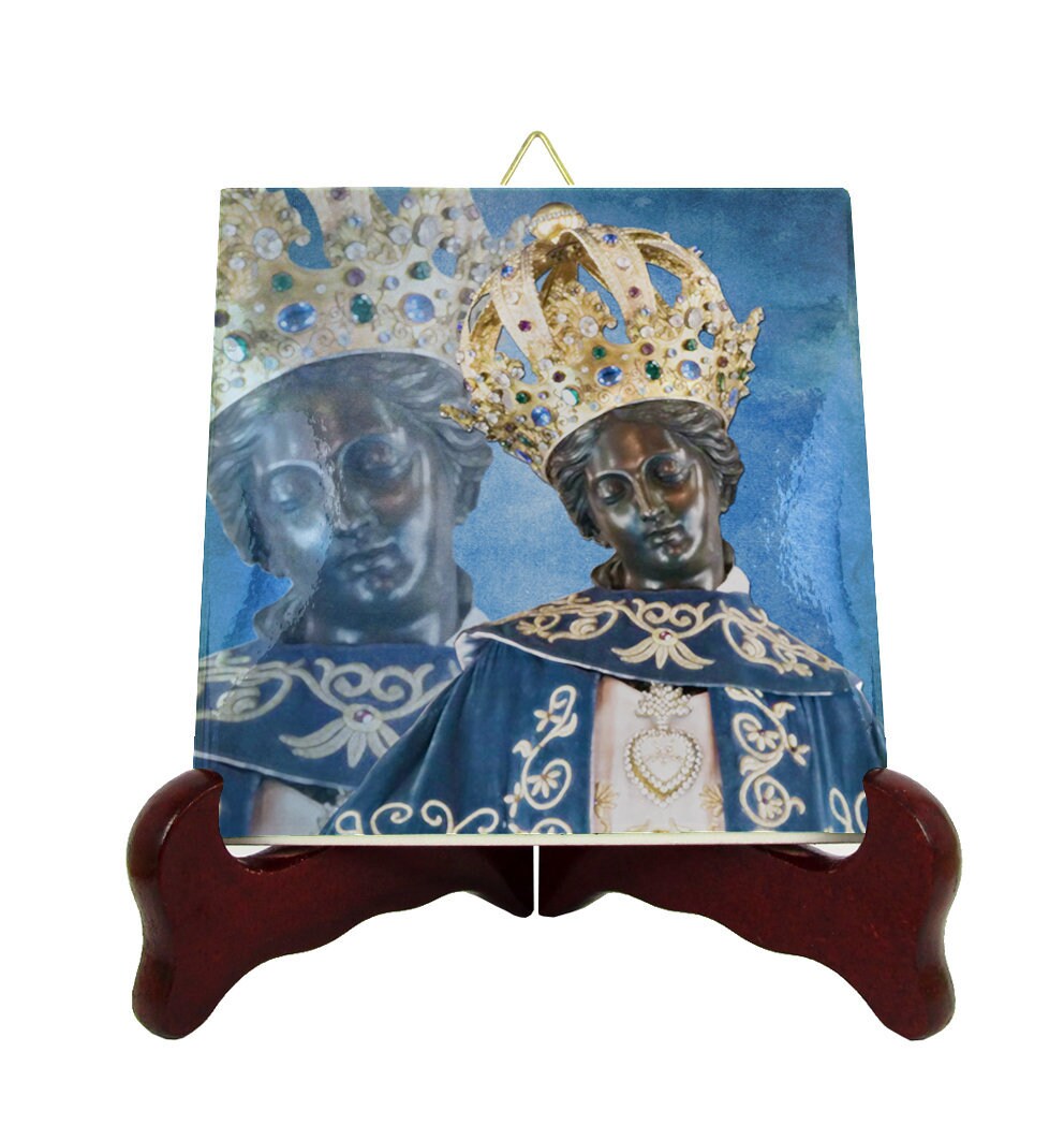 Catholic Gifts - Our Lady Of Africa Catholic Icon On Tile Virgin Mary Icons Algiers Religious Art Holy
