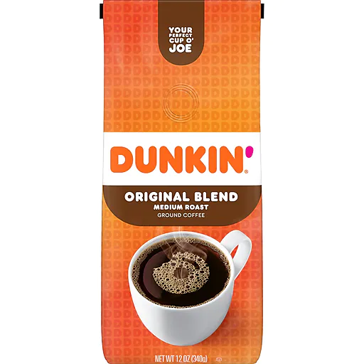 Dunkin' Original Blend Ground Coffee, Medium Roast, 12 oz. (SMU00046)