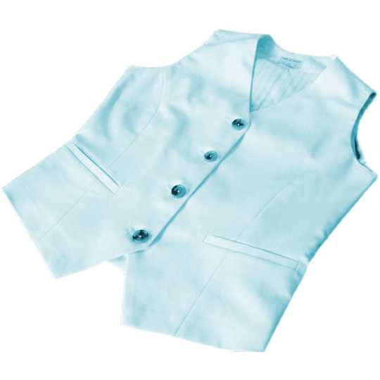 Women's Suit Vest Jacket Nylon Blended V Neck Solid Black White Short Vest Korean Slim-Fitting For Casual Vest Clothing - sky blue, 5xl