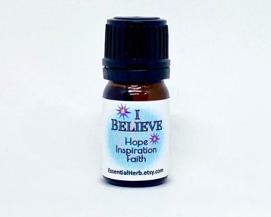 I Believe Essential Oil Blend, Hope & Inspiration, Positive Thoughts, Empowering, Faith, Confidence, Meditation, Prayer