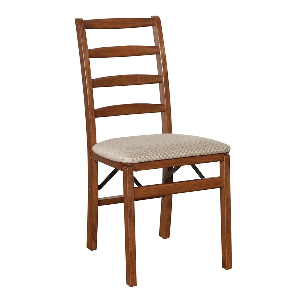 Stakmore Set of 2 Mission/Shaker Polyester/Polyester Blend Upholstered Dining Side Chair (Wood Frame) in Brown | 0560.6H792