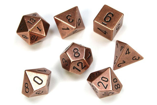 Copper Metal | Chessex Dice Set | 7