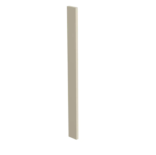 Luxxe Cabinetry Norfolk 3-in W x 30-in H x 0.75-in D Painted Blended Cream Cabinet Fill Strip in Off-White | FS30-BC