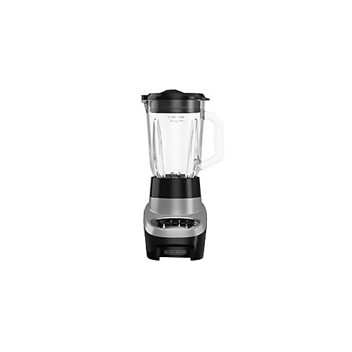 Black & Decker PowerCrush 6-Cup Multi-Function Countertop Blender, White/Silver (BL1220SG)