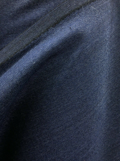Navy Blue Poly Wool Blend Suiting Fabric | 58 In. Sold By The Yard