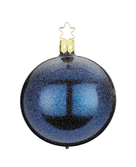 Blue Stardust 8cm Glass Ball