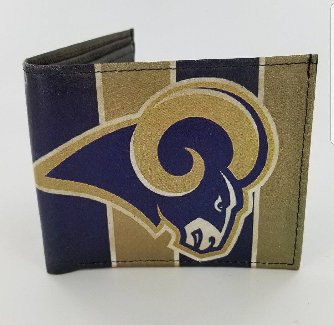 Genuine Handcrafted Rams Leather Wallet.mens Accessory Fully Laserprinted