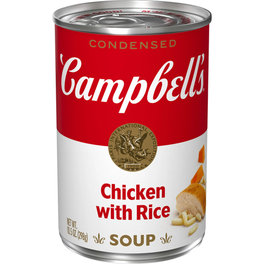 Campbell's Soup, Condensed Chicken with Rice - 10.5 oz