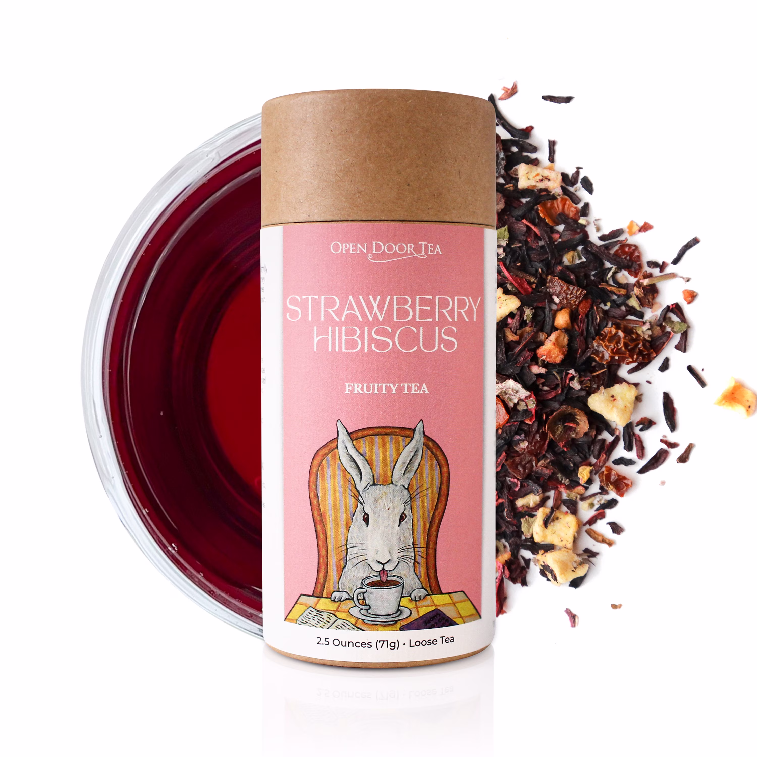strawberry Hibiscus | Fruity Tea Blend, Loose Leaf