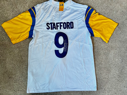 Matt Stafford La Rams Super Bowl Champ Qb Signed Jersey
