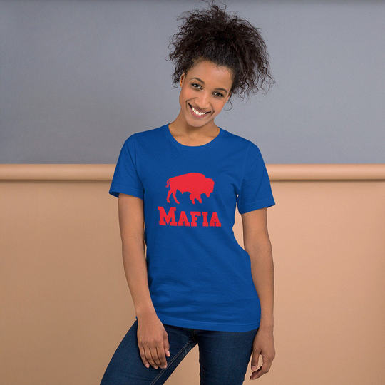 Bills Mafia | Ladies' Short Sleeve Tee Buffalo Bills Football Josh Allen Western New York Nobody Circles The Wagons