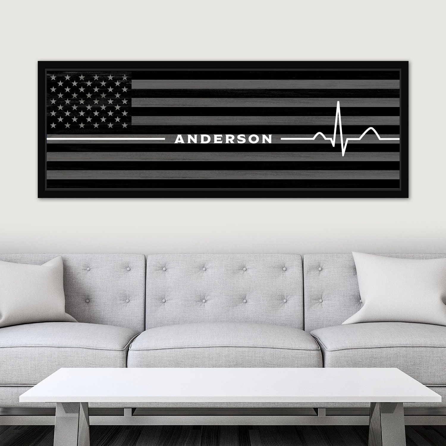 Thin White Line Sign | Paramedic Gift For Ems Emt