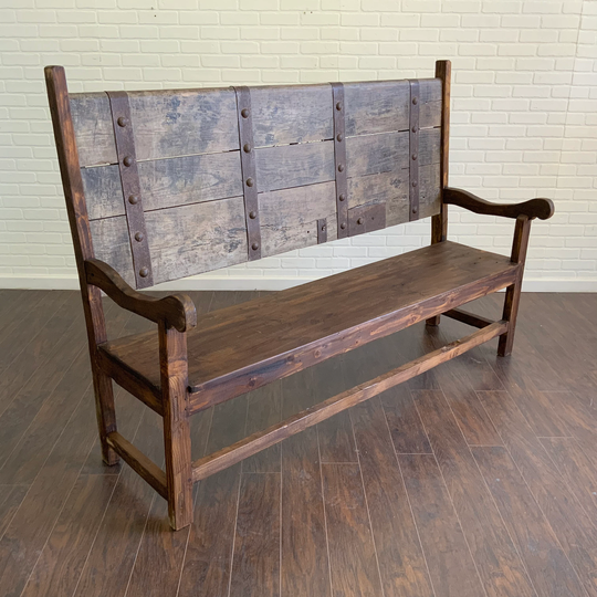 Vintage Reclaimed Door Bench