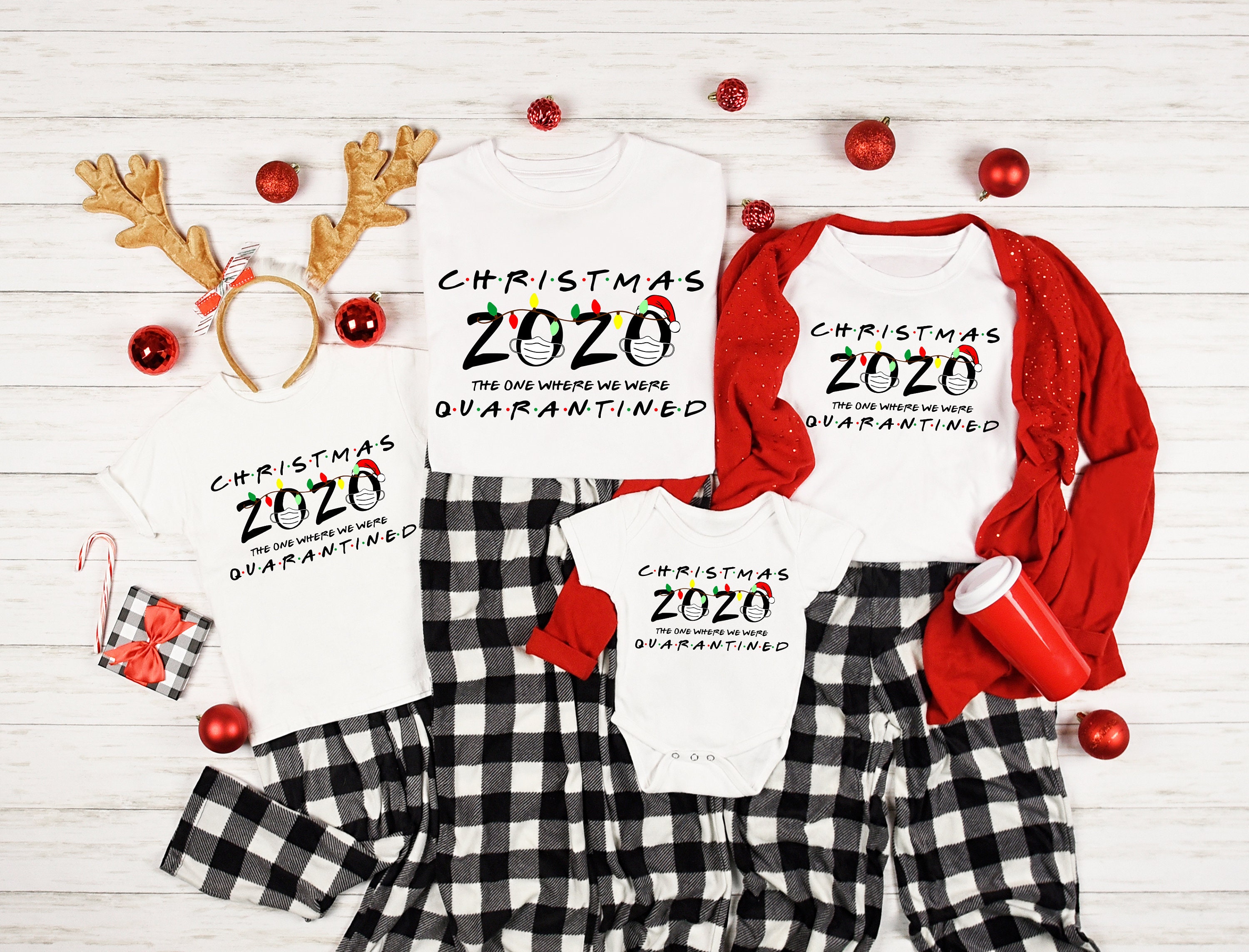 Quarantine Christmas, Christmas 2020, Christmas Gifts, Matching Family Tees, Photoshoot Shirts, 2020 Shirts
