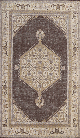 Geometric Oushak Oriental Area Rug 6x9