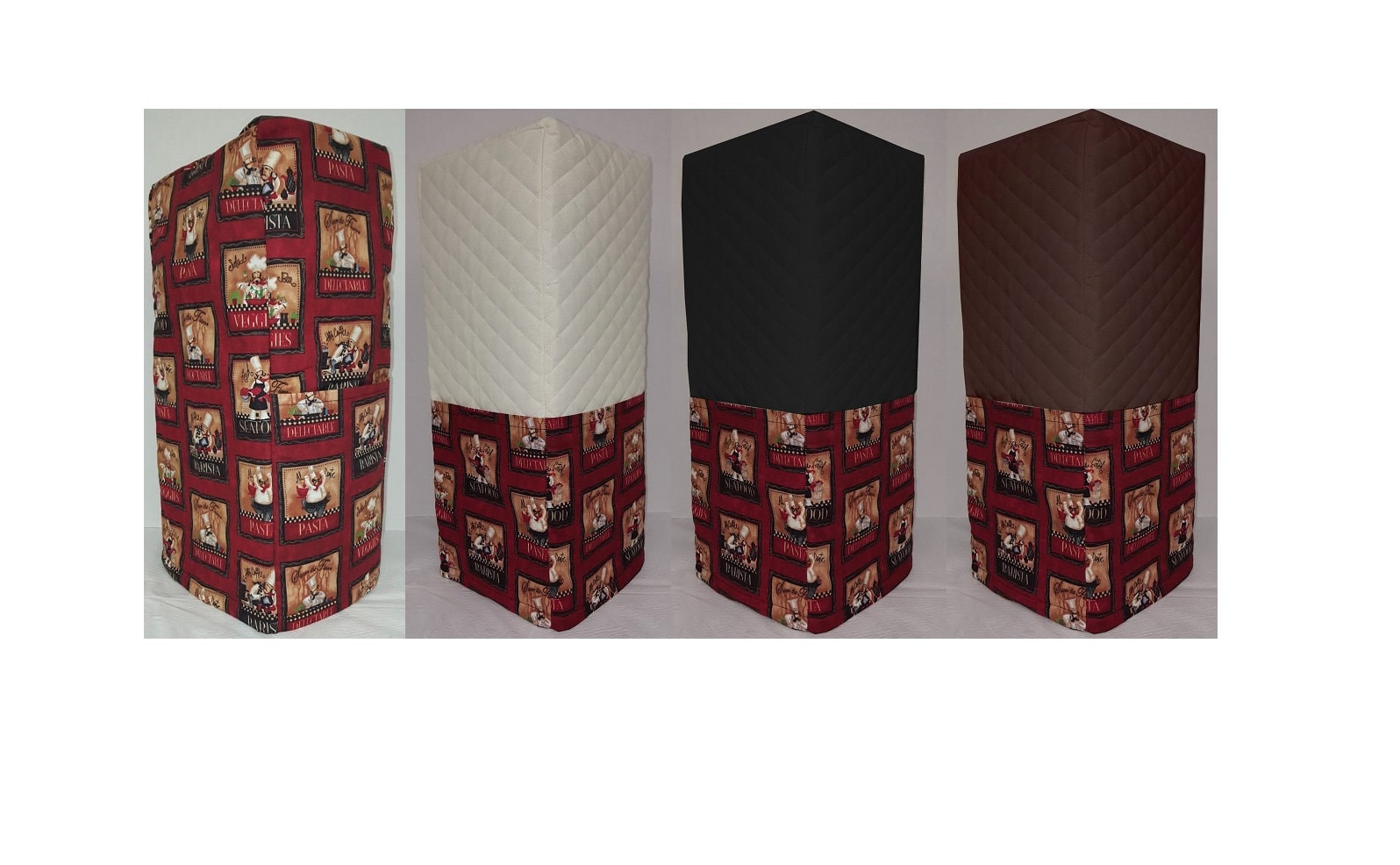 Red Fat Bistro Chefs Blender Cover | Sizing Chart Located in Item Details