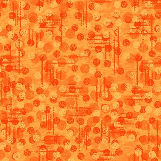 Orange Tonal Texture Blender Jot Dot By Blank Fabrics 44 Inches Wide 100% Cotton Quilting Fabric Bq-9570-33