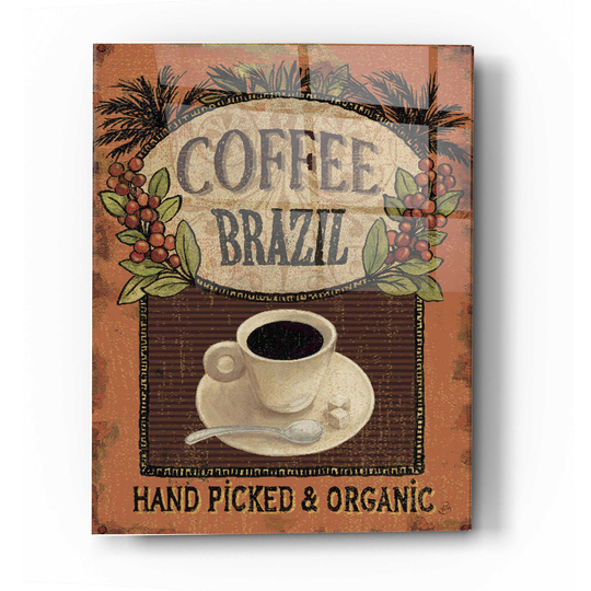 Acrylic Glass Wall Art "Coffee Blend Iv' By Daphne Brissonet