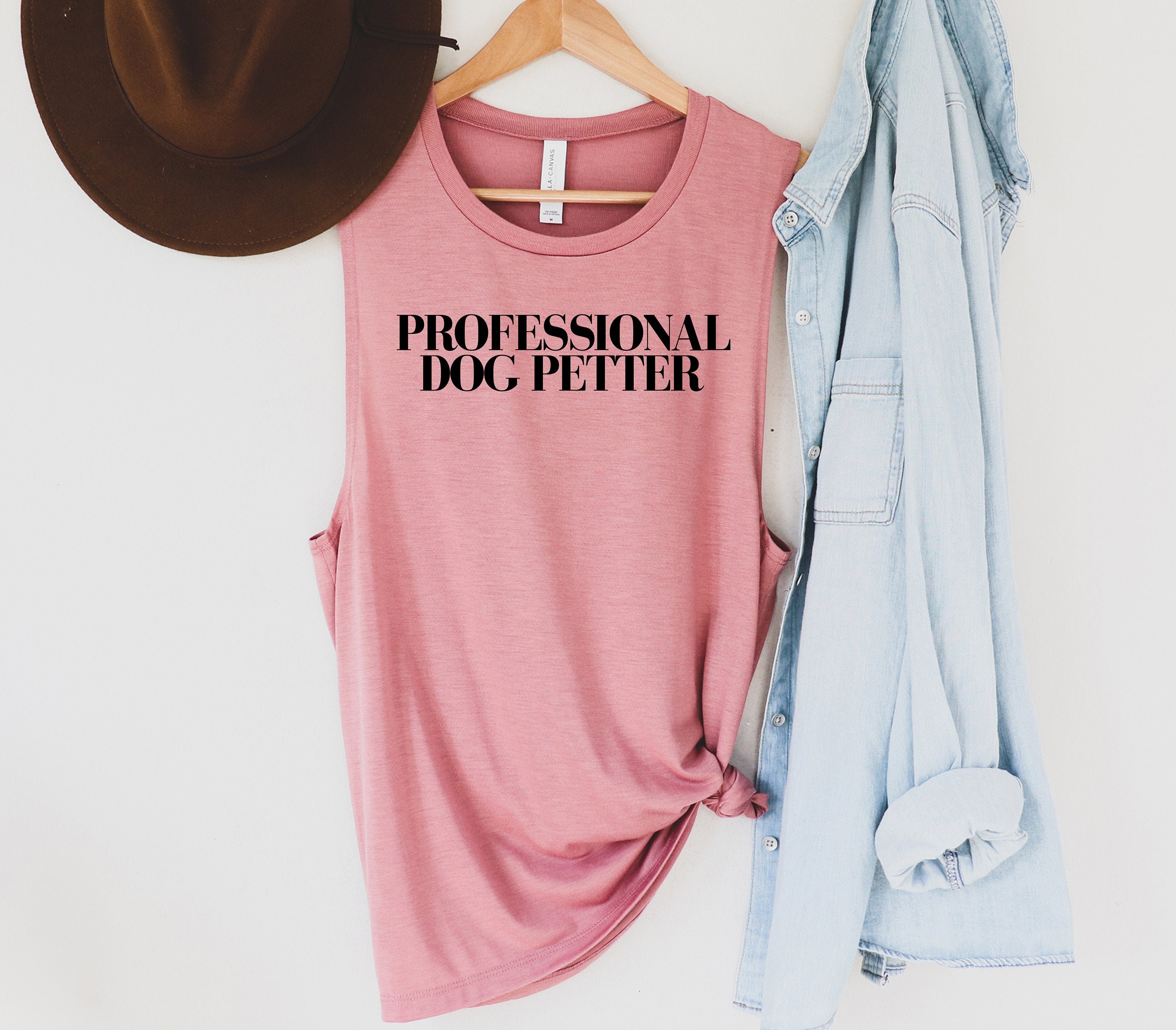 Womens Muscle Tank Professional Dog Petter Tanks Mom Tops