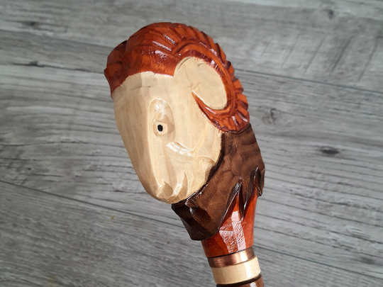 Ram Recent Canes Walking Sticks Gift Wood Reeds Cane Wooden Hand-Carved Carving Handmade Stick Accessories