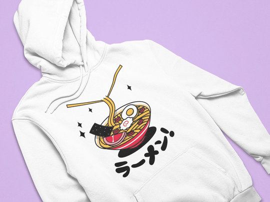 Cute Ramen Pink Kawaii Hoodie, Soup Noodle Sweatshirt, Pastel Clothing, Harajuku Japanese, Tumblr Egirl Eboy, Unisex