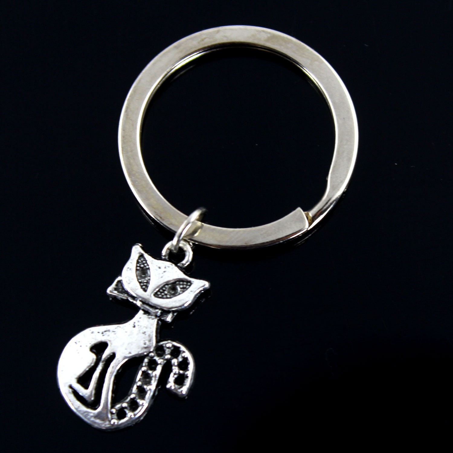Cat Keyring, Animal Keychain, Personalised Key Chain, Lovers Gifts