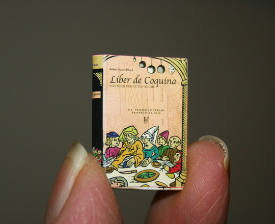 Dollhouse Miniatures "Cook Book " - Artisan Handmade Miniature in 12Th Scale. From Cosediunaltromondo Italy