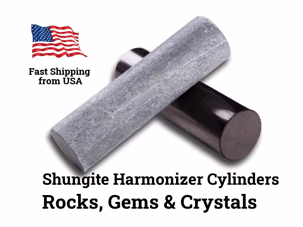 Shungite Harmonizer Cylinders Meditation Rod