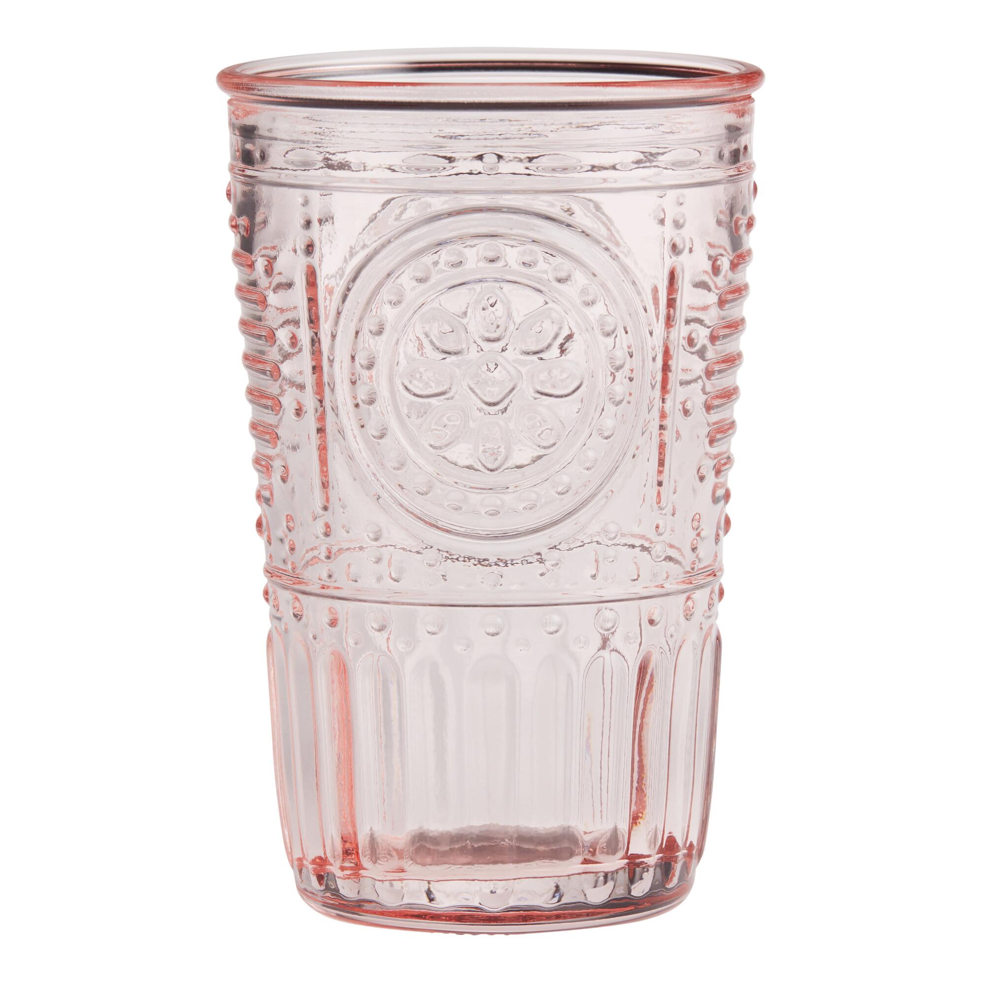 Bormioli Blush Verona Tumblers Set Of 4: Pink - Glass by World Market