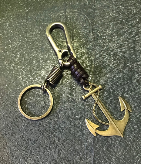 Bronze Anchor Keychain